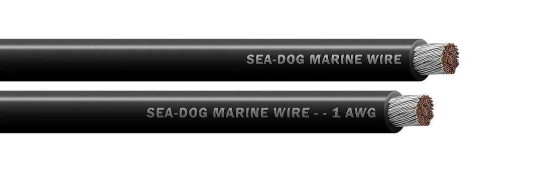 8021011 – SEA DOG Battery Cable, Black Negative 2/0 Gauge Tinned Copper Conductor 50 Foot Spool UL/ ABYC Certified